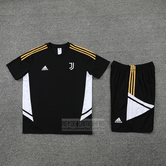 Chandal del Juventus Manga Corta 2022-2023 Negro - Pantalon Corto